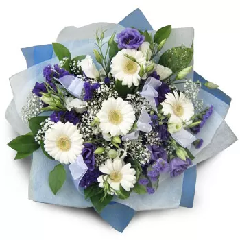 Agios Vartholomaios-virágok- Ég fehér Virág Szállítás