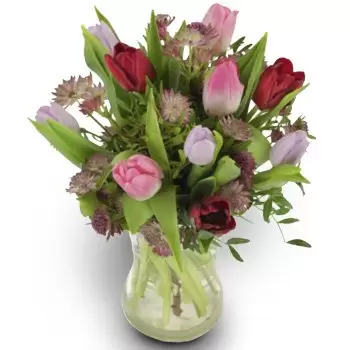 fiorista fiori di Oslo- Arrossire Amore Bouquet floreale