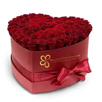 Sharjah-virágok- Szív a szívben Virágkötészeti csokor