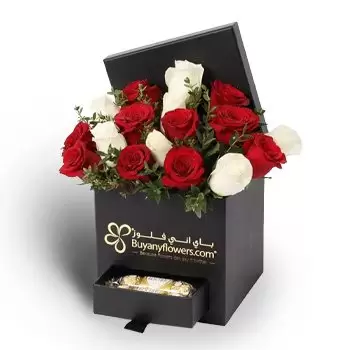 Al Jurainah 4-virágok- Sweetheart Box Virág Szállítás