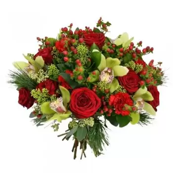 fleuriste fleurs de Liverpool- Bouquet de beauté rougissante Fleur Livraison