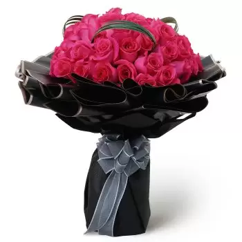 ליו פאנג פרחים- פלטה ורודה פרח משלוח