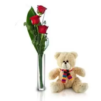 flores de Obal- Teddy with Love Flor Entrega