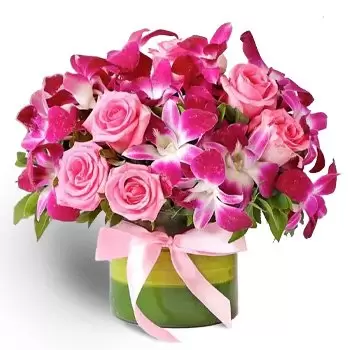 fiorista fiori di Dubai Investment Park 1- Viola rosa Fiore Consegna