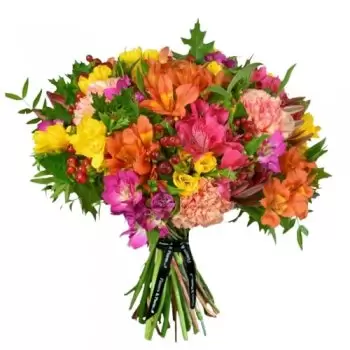 אלפריק פרחים- זר רומנטיקה קורן פרח משלוח