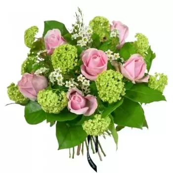 Manchester květiny- Blushing Elegance Bouqet Kytice/aranžování květin