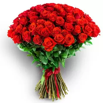 flores Deir el kalaa floristeria -  Plano Rojo Ramos de  con entrega a domicilio