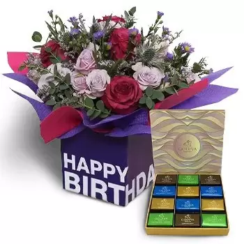 Barsha højder online Blomsterhandler - Fantastisk gavesæt Buket