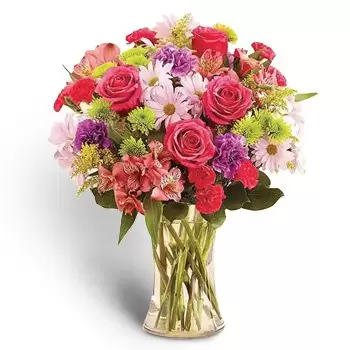 Al Sufouh First Blumen Florist- Buntes Lächeln Blumen Lieferung