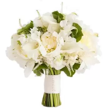 Τενερίφη λουλούδια- Ivory Romance Μπουκέτο/ρύθμιση λουλουδιών