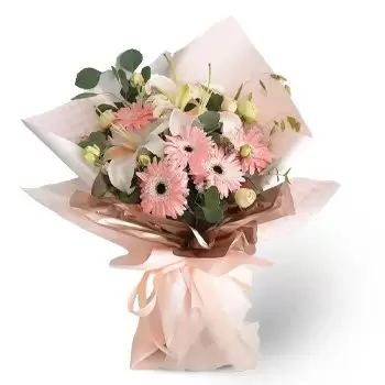 Al-Yufrah 4 Blumen Florist- Pastellromantik Blumen Lieferung