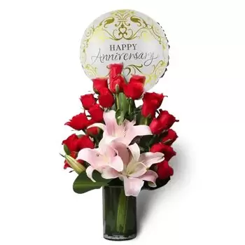 Al Gharayen 5 Blumen Florist- Thron der Liebe Blumen Lieferung