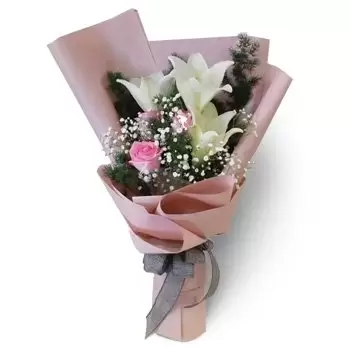 Medienstadt Dubai Blumen Florist- Rosa Eleganz Blumen Lieferung