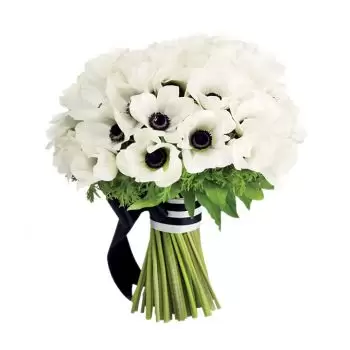 Joba Up цветя- Черно и бяло романтика Цвете Доставка