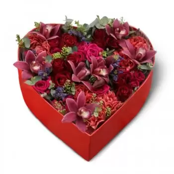 Угорщина квіти- A BOX OF LOVE - FLOWER BOX Доставка