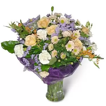 بائع زهور بابروستي- الترتيب الأرجواني زهرة التسليم