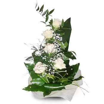 Baba kvety- biela elegancia Kvet Doručenie