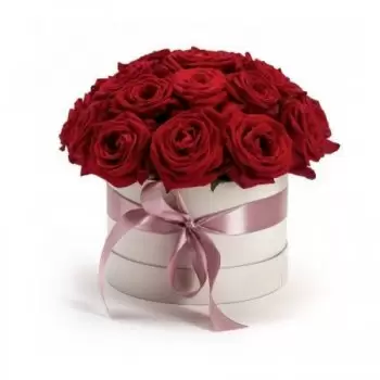 הונגריה פרחים- אהבה נצחית - קופסת ורדים פרח משלוח