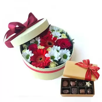 flores Hungría floristeria -  CAJA DEL TESORO - FLOR Y CHOCOLATE Ramos de  con entrega a domicilio