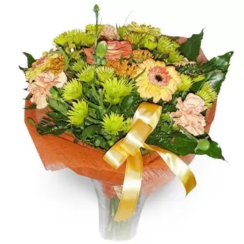 Antonielow rože- Zeleni šopek 2 Cvet Dostava