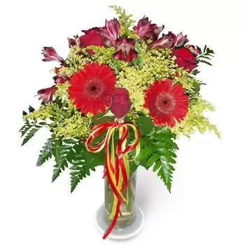 Badki blommor- Kungligt arrangemang Blomma Leverans
