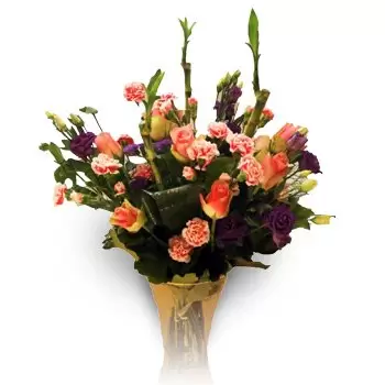 Andzin blomster- Rosa arrangement Blomst Levering