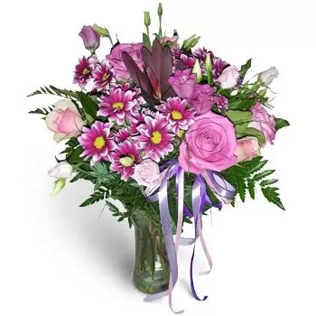 Anielpol blommor- Kungligt arrangemang 3 Blomma Leverans