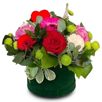 Δουβλίνο λουλούδια- Κόκκινο & Ροζ Λουλούδι Παράδοση