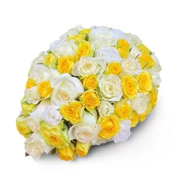 flores Es cana floristeria -  Amarillo blanco Ramos de  con entrega a domicilio
