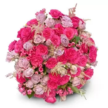 Πλάγια Ντεν Μπόσα λουλούδια- Μαλακό μπουκέτο Λουλούδι Παράδοση
