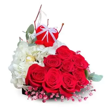 San Jordi bunga- Senyum Merah Bunga Pengiriman