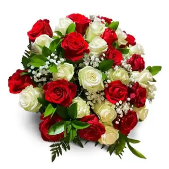 Cala d´Hort Blumen Florist- Hübsch in rot. Blumen Lieferung