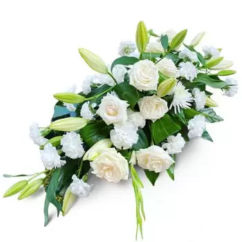 بائع زهور إيبيزا- ورود بيضاء زهرة التسليم