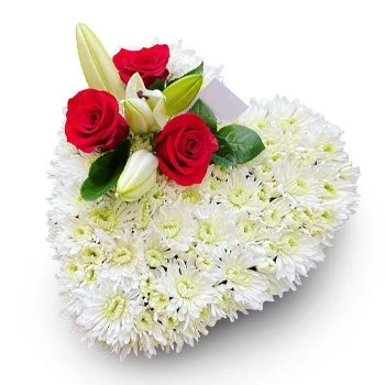 Ibiza flowers  -  Heart Arrangement Flower Delivery