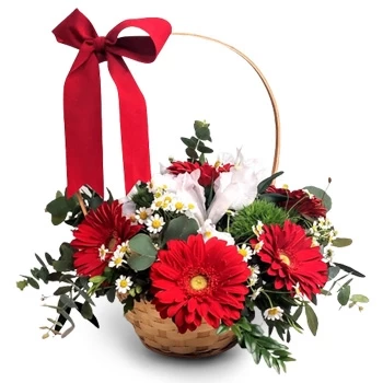 fiorista fiori di Agualonga- Cesto Di Felicità Fiore Consegna