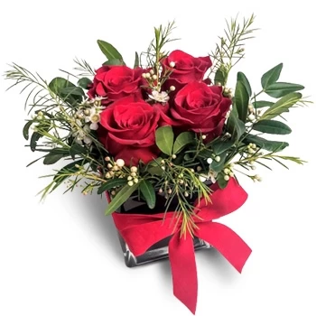 ליסבון פרחים- אדום קריר פרח משלוח