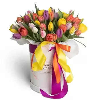 Balon цветя- Величествена кутия Цвете Доставка