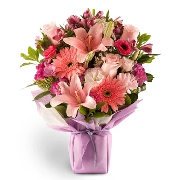 flores de Angeloni- dedicatória impressa Flor Entrega