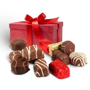 Утрехт цветя- Вкусна кутия шоколадови бонбони Цвете Доставка