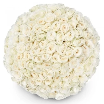 Balkbrug blomster- Hvid kærlighed Blomst Levering