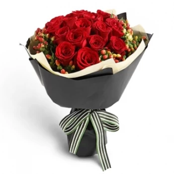 Navigationsleiste Städte und Andere: Blumen Florist- Romantik in Rot Blumen Lieferung