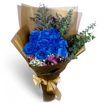 Hé Tien Blumen Florist- Blauer Mond Blumen Lieferung
