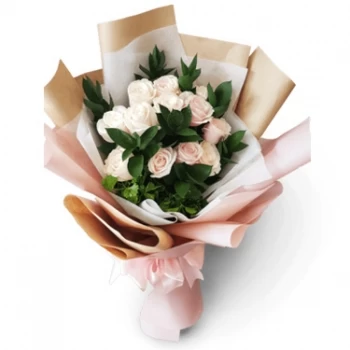 Bến Tre květiny- Okouzlující pastelové růže Květ Dodávka