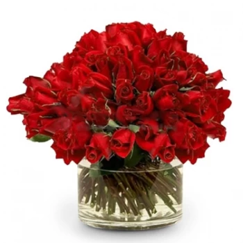 Lét Blumen Florist- Einfach rot Blumen Lieferung