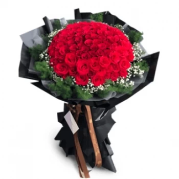 Bình Long blomster- Utsøkte røde Blomst Levering