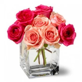 Nha Trang květiny- Nejčervenější růže Květ Dodávka