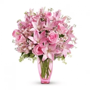Thành Phuố Uông Bí blomster- Rosa kjærlighet Blomst Levering