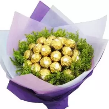 Ambhua-virágok- Csokis csokor Virág Szállítás