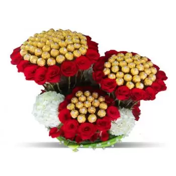 بائع زهور إريتريا- فرحة ثلاثية فاخرة زهرة التسليم