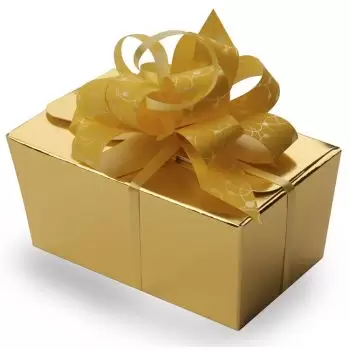 Рига цветя- Кутия с шоколадови бонбони  Цвете Доставка